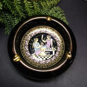 Vintage 24k Gold Greek Ashtray